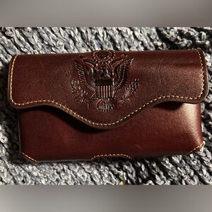 Montana West Leather American Eagle Belt Loop Phone Case